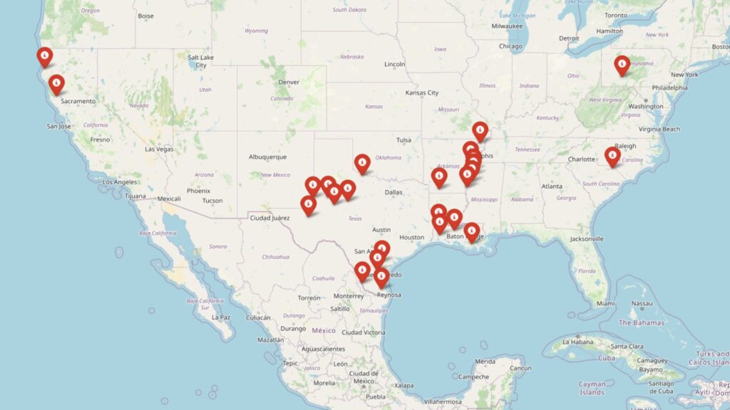 Map of towns in USA projected to lose most value in 2025